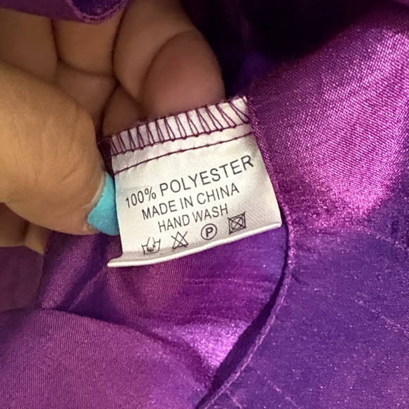 Gilani Vibrant Purple Button Down Shirt for Women, shoulder pads, size 20 - Picture 3 of 7